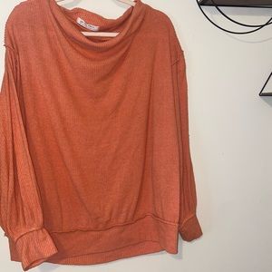 Free People Cowl Kneck Shirt